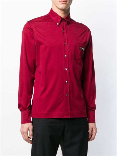 designer Prada button down shirts